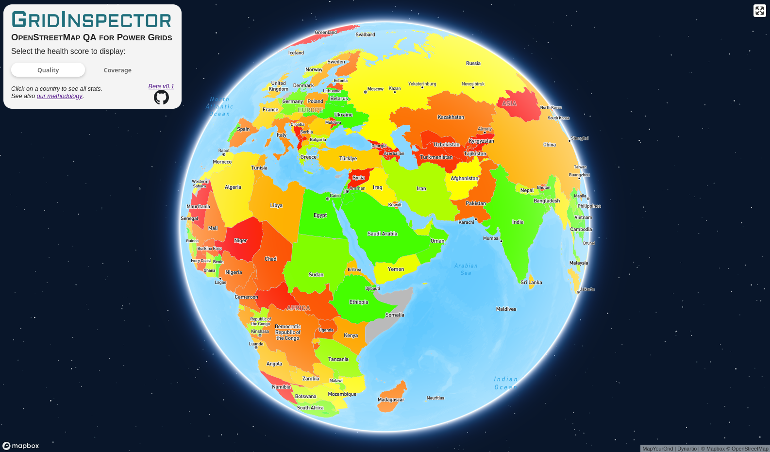 GridInspector's Quality view